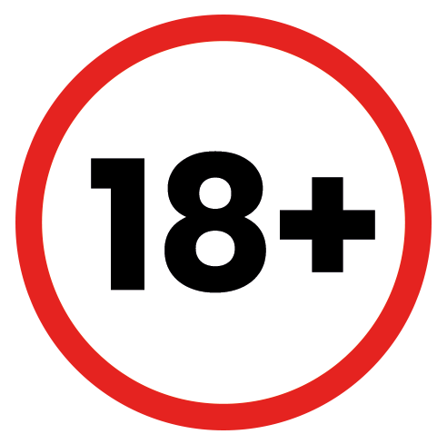 18 plus age restriction sign